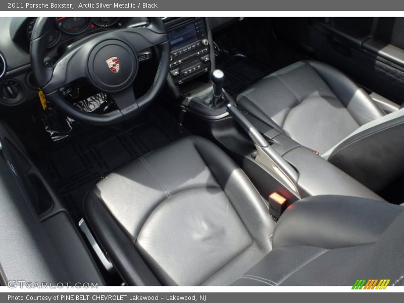 Arctic Silver Metallic / Black 2011 Porsche Boxster