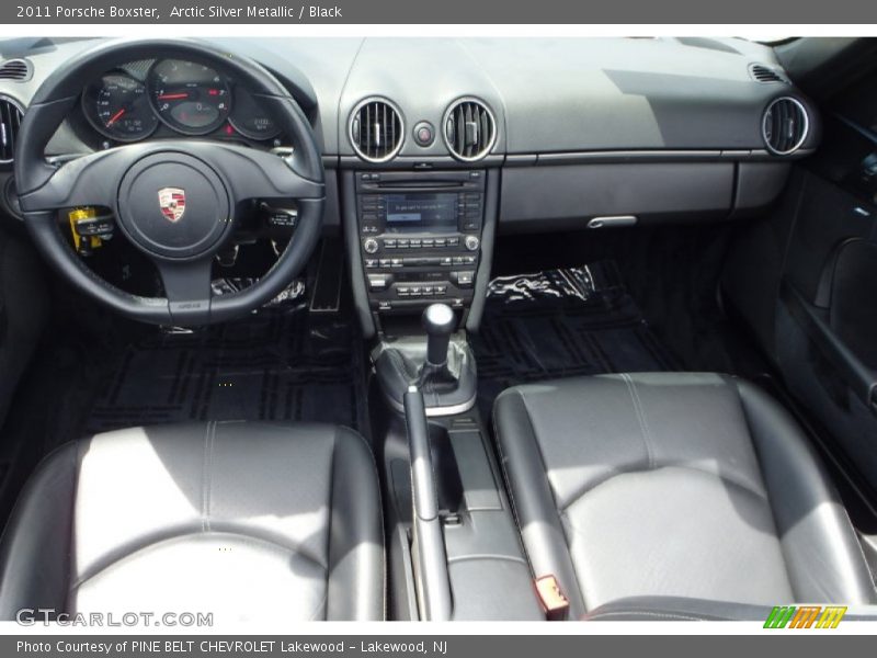 Arctic Silver Metallic / Black 2011 Porsche Boxster