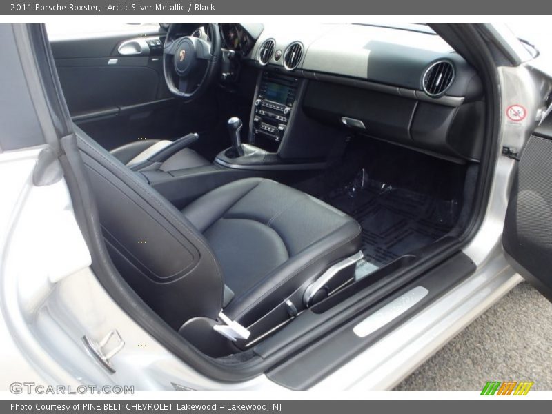 Arctic Silver Metallic / Black 2011 Porsche Boxster