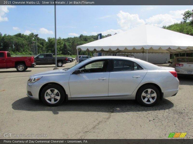 Silver Ice Metallic / Jet Black/Titanium 2015 Chevrolet Malibu LS