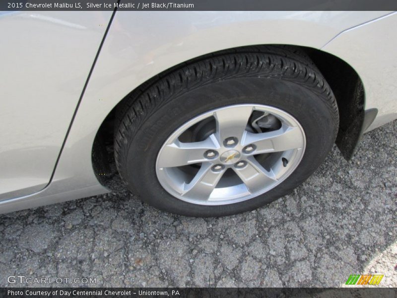 Silver Ice Metallic / Jet Black/Titanium 2015 Chevrolet Malibu LS