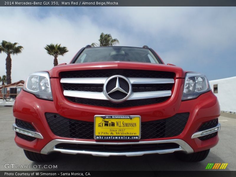 Mars Red / Almond Beige/Mocha 2014 Mercedes-Benz GLK 350