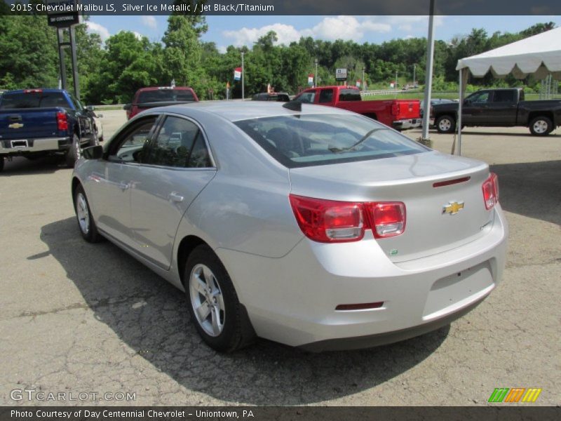 Silver Ice Metallic / Jet Black/Titanium 2015 Chevrolet Malibu LS