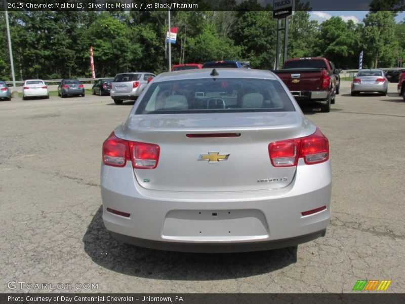Silver Ice Metallic / Jet Black/Titanium 2015 Chevrolet Malibu LS