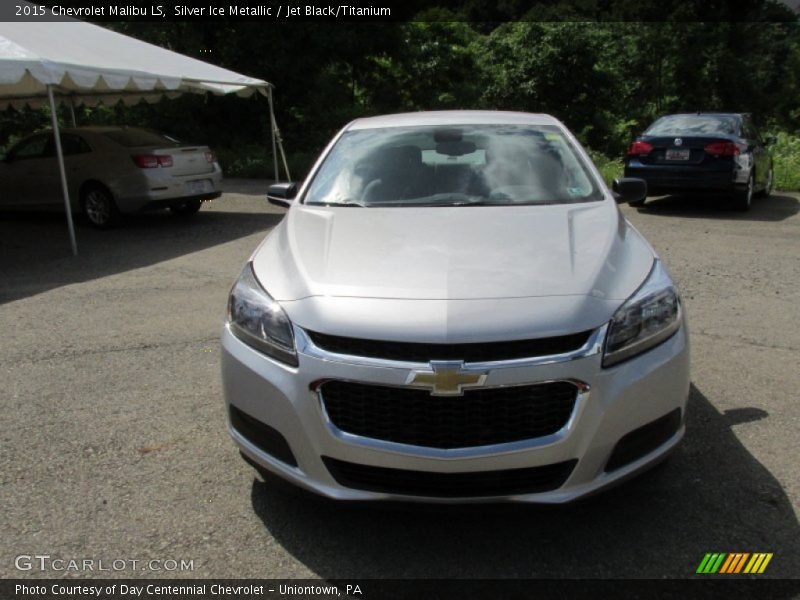 Silver Ice Metallic / Jet Black/Titanium 2015 Chevrolet Malibu LS