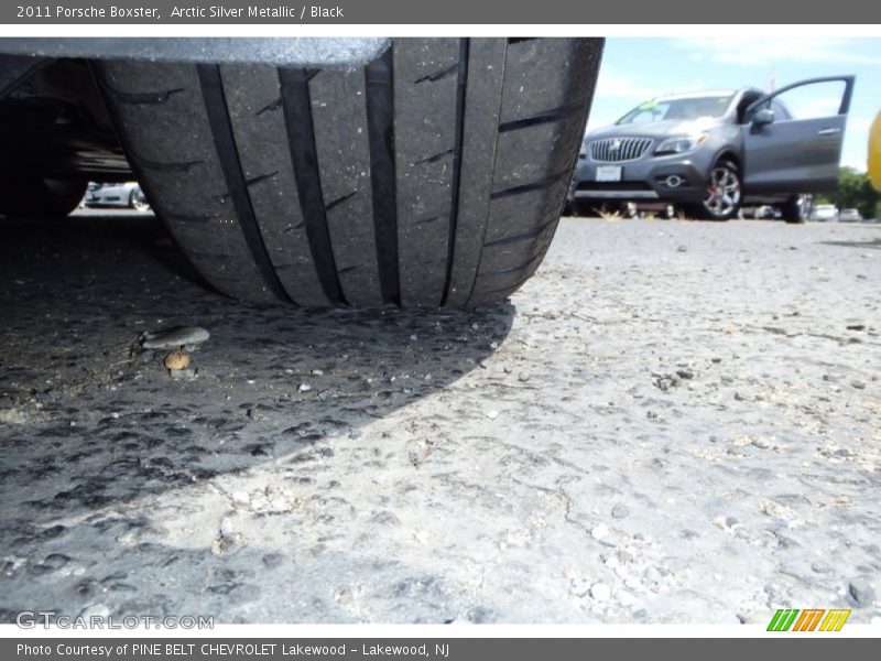 Arctic Silver Metallic / Black 2011 Porsche Boxster