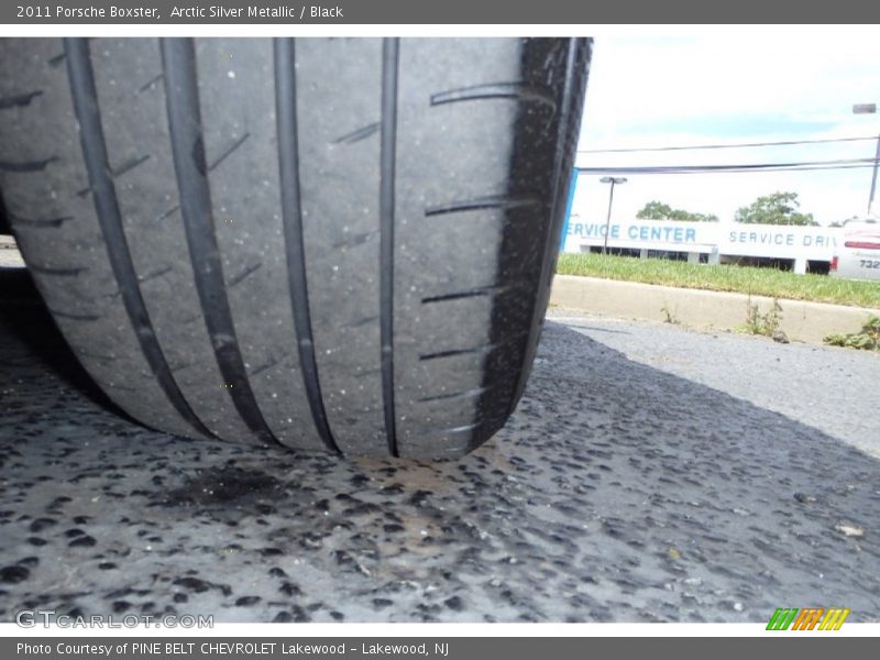 Arctic Silver Metallic / Black 2011 Porsche Boxster