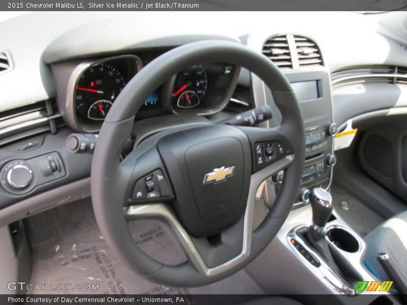 Silver Ice Metallic / Jet Black/Titanium 2015 Chevrolet Malibu LS