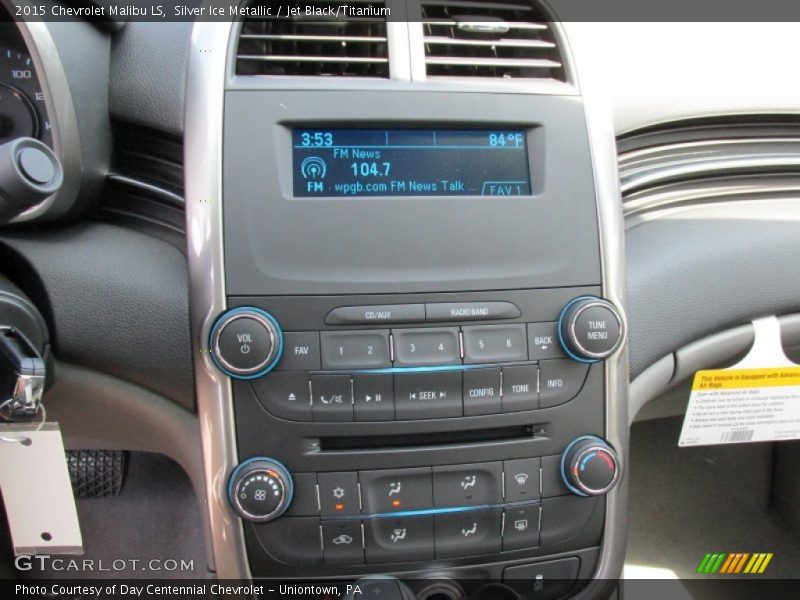 Silver Ice Metallic / Jet Black/Titanium 2015 Chevrolet Malibu LS