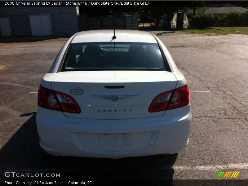 Stone White / Dark Slate Gray/Light Slate Gray 2008 Chrysler Sebring LX Sedan