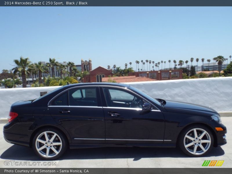 Black / Black 2014 Mercedes-Benz C 250 Sport