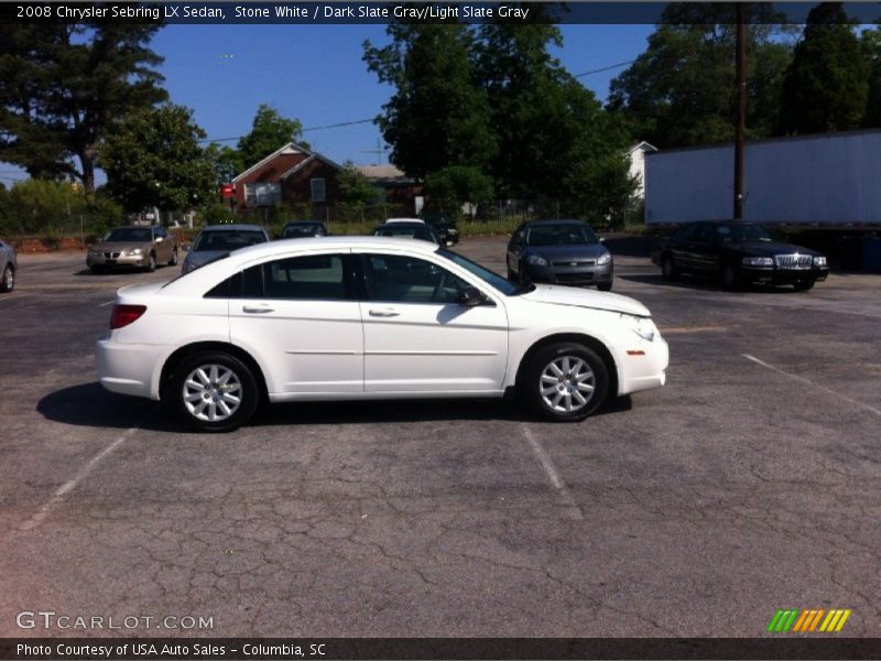 Stone White / Dark Slate Gray/Light Slate Gray 2008 Chrysler Sebring LX Sedan