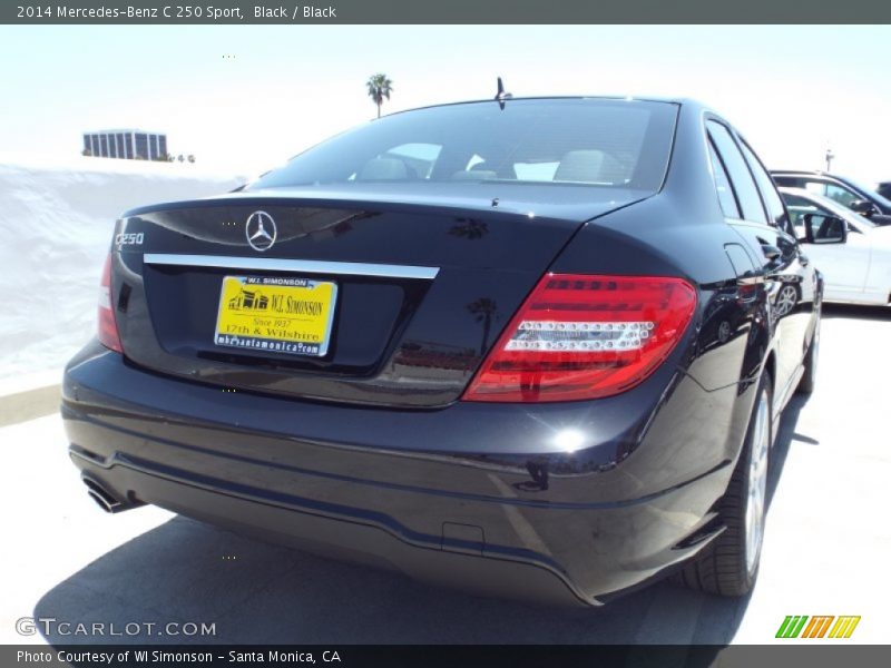 Black / Black 2014 Mercedes-Benz C 250 Sport