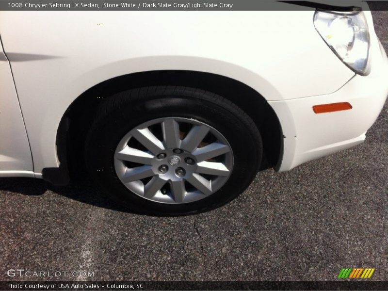 Stone White / Dark Slate Gray/Light Slate Gray 2008 Chrysler Sebring LX Sedan