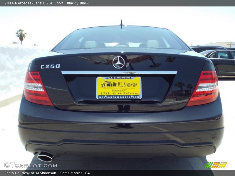 Black / Black 2014 Mercedes-Benz C 250 Sport