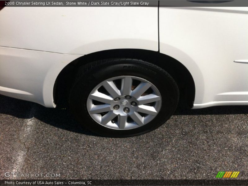 Stone White / Dark Slate Gray/Light Slate Gray 2008 Chrysler Sebring LX Sedan