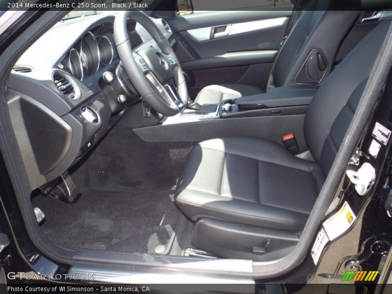 Black / Black 2014 Mercedes-Benz C 250 Sport