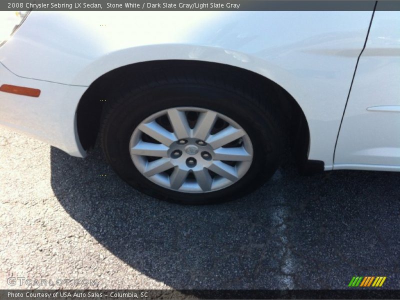 Stone White / Dark Slate Gray/Light Slate Gray 2008 Chrysler Sebring LX Sedan