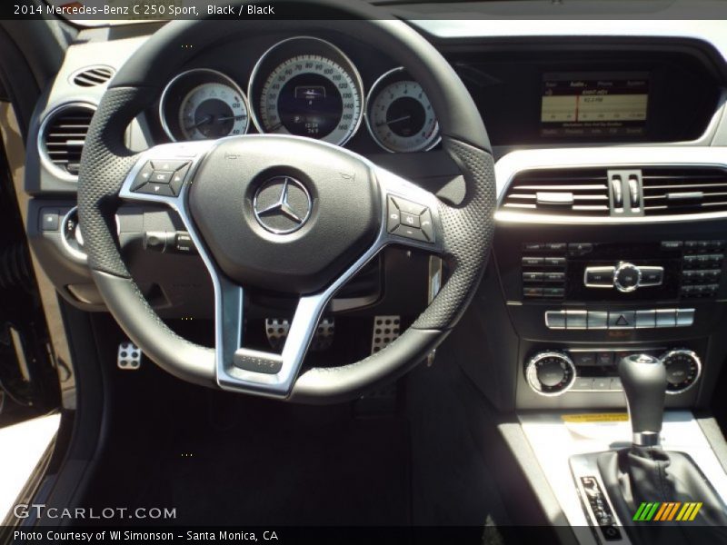 Black / Black 2014 Mercedes-Benz C 250 Sport