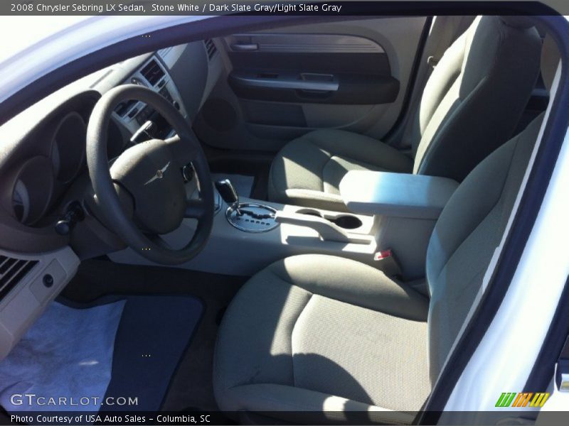 Stone White / Dark Slate Gray/Light Slate Gray 2008 Chrysler Sebring LX Sedan