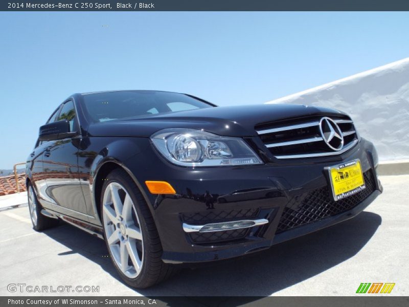 Black / Black 2014 Mercedes-Benz C 250 Sport
