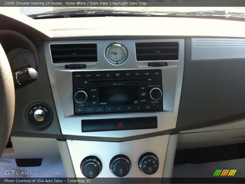 Stone White / Dark Slate Gray/Light Slate Gray 2008 Chrysler Sebring LX Sedan