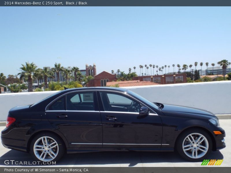 Black / Black 2014 Mercedes-Benz C 250 Sport