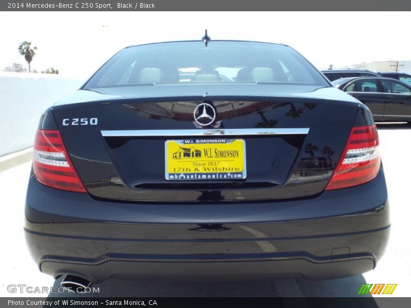 Black / Black 2014 Mercedes-Benz C 250 Sport