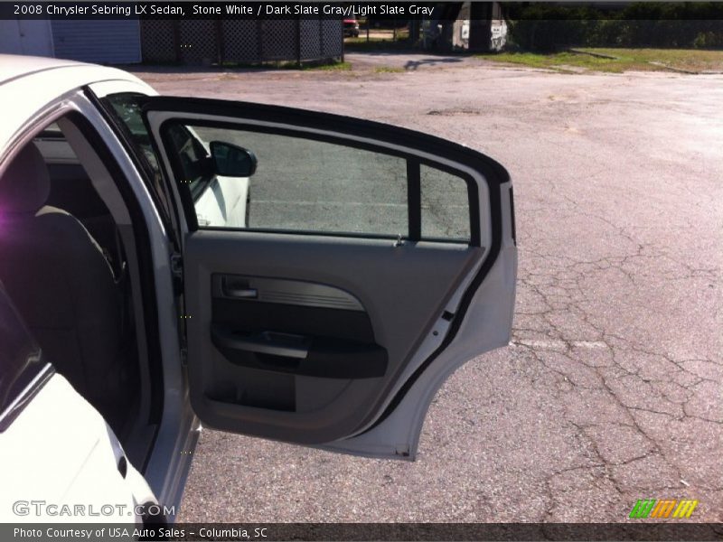 Stone White / Dark Slate Gray/Light Slate Gray 2008 Chrysler Sebring LX Sedan