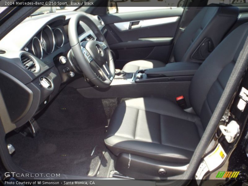Black / Black 2014 Mercedes-Benz C 250 Sport