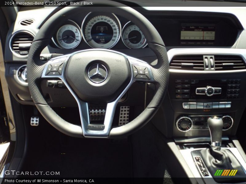 Black / Black 2014 Mercedes-Benz C 250 Sport