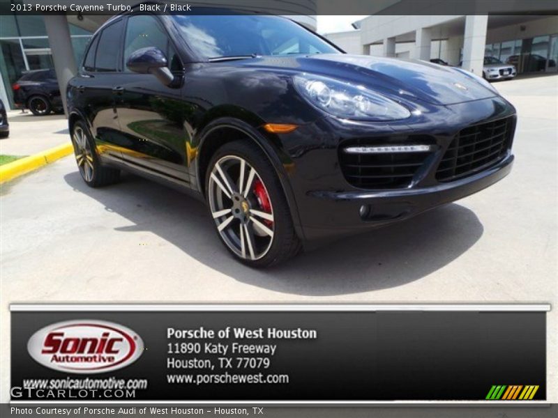 Black / Black 2013 Porsche Cayenne Turbo