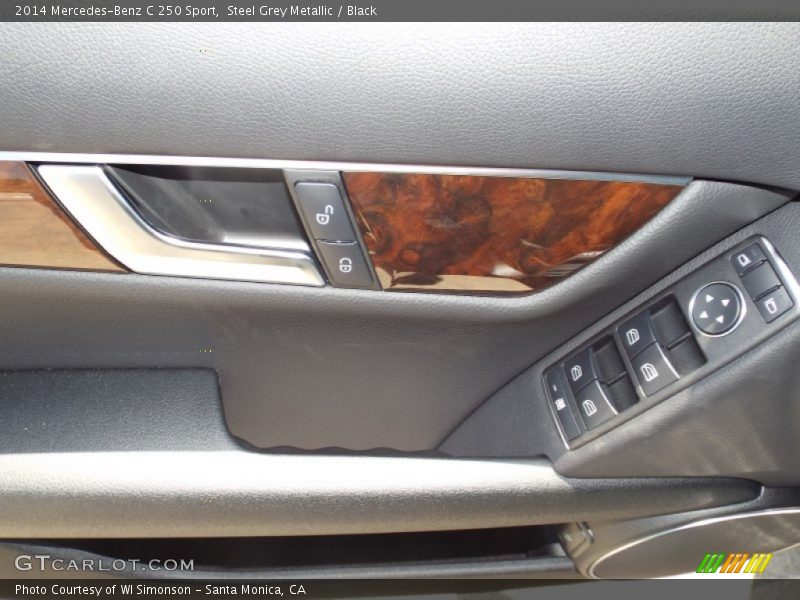 Steel Grey Metallic / Black 2014 Mercedes-Benz C 250 Sport
