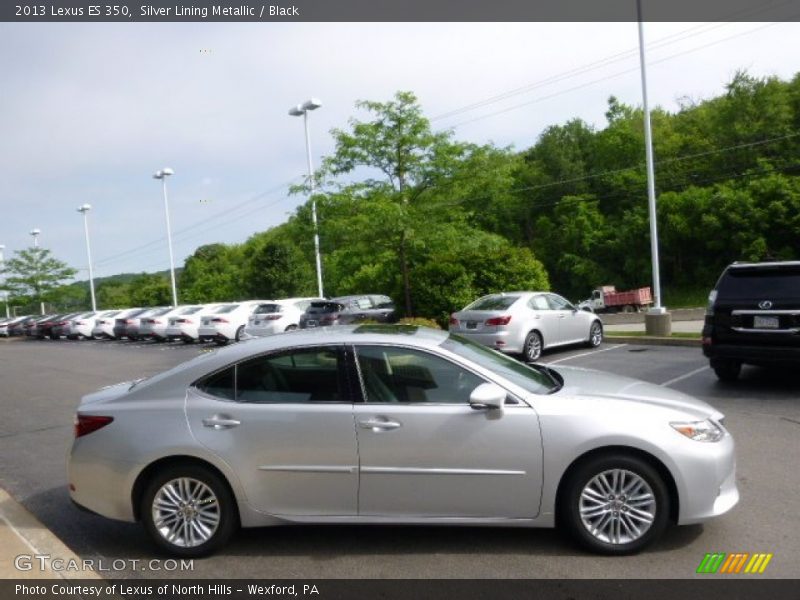 Silver Lining Metallic / Black 2013 Lexus ES 350