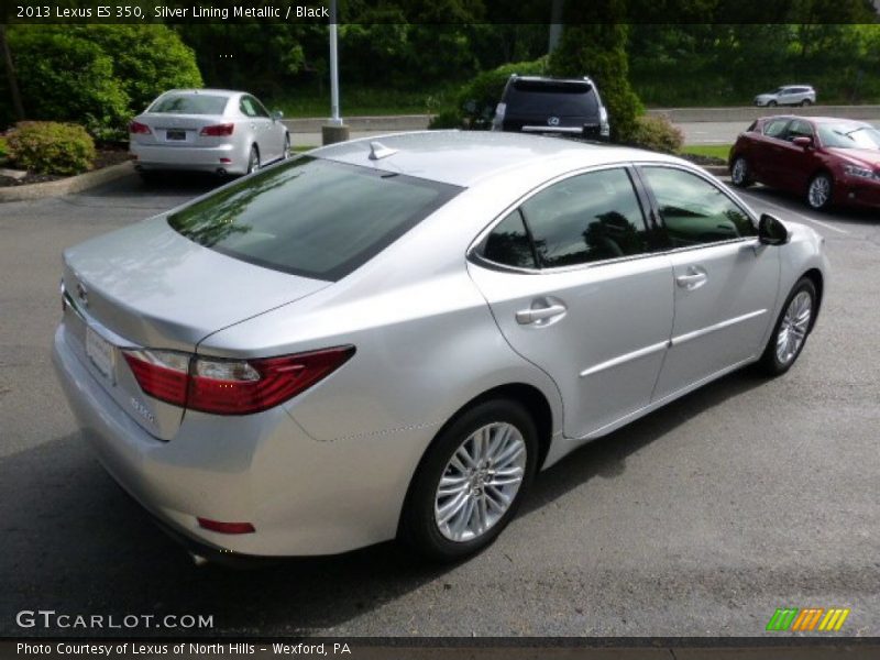 Silver Lining Metallic / Black 2013 Lexus ES 350