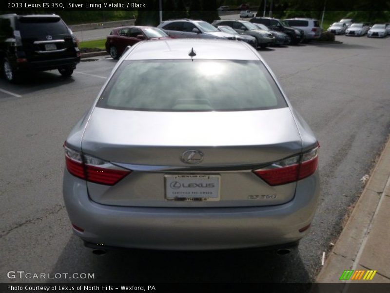 Silver Lining Metallic / Black 2013 Lexus ES 350