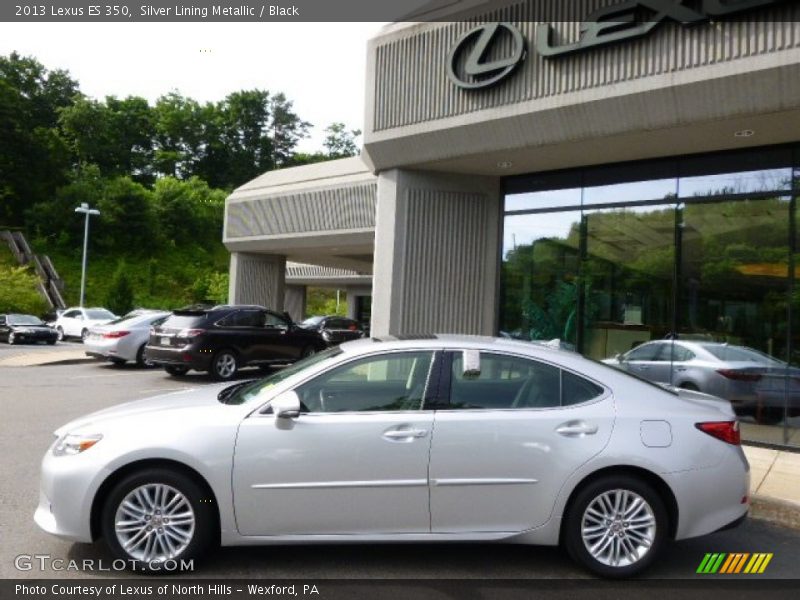 Silver Lining Metallic / Black 2013 Lexus ES 350