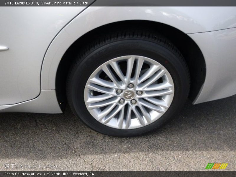 Silver Lining Metallic / Black 2013 Lexus ES 350