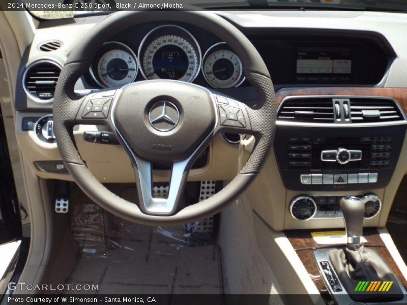 Black / Almond/Mocha 2014 Mercedes-Benz C 250 Sport
