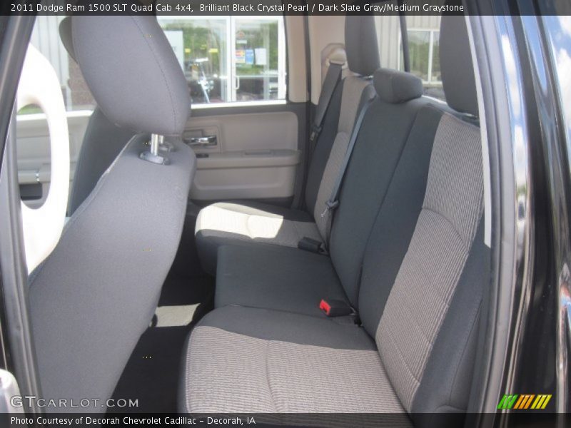 Brilliant Black Crystal Pearl / Dark Slate Gray/Medium Graystone 2011 Dodge Ram 1500 SLT Quad Cab 4x4