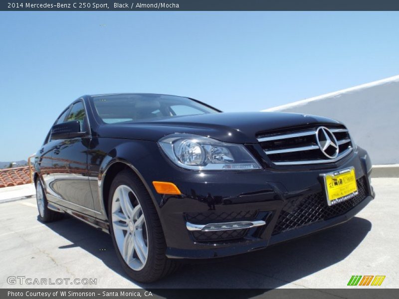 Black / Almond/Mocha 2014 Mercedes-Benz C 250 Sport