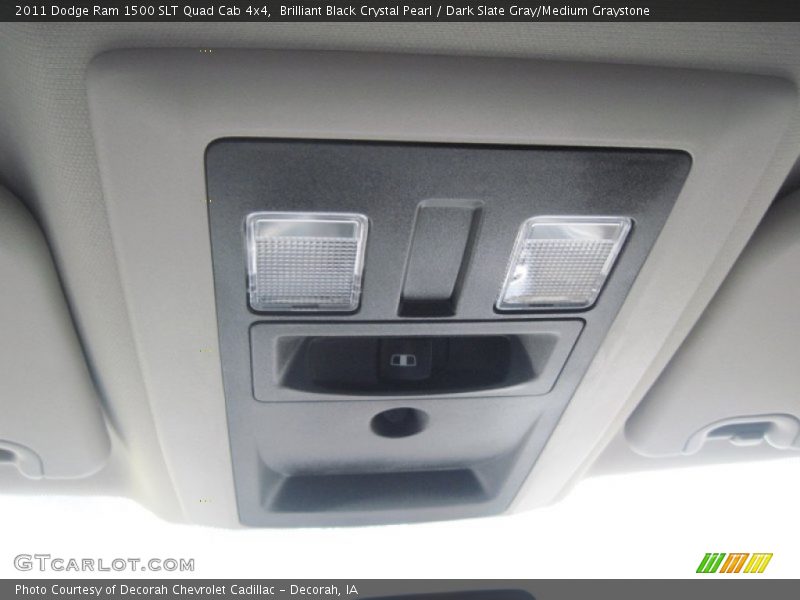 Brilliant Black Crystal Pearl / Dark Slate Gray/Medium Graystone 2011 Dodge Ram 1500 SLT Quad Cab 4x4