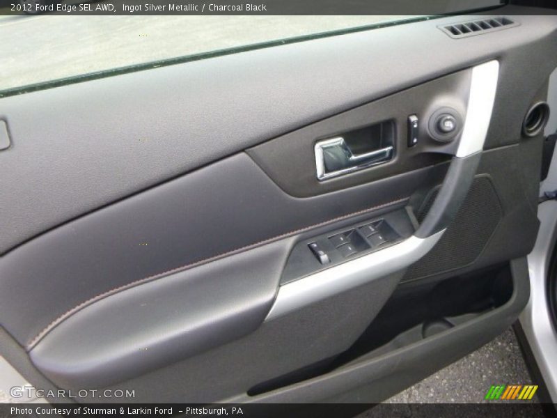 Ingot Silver Metallic / Charcoal Black 2012 Ford Edge SEL AWD