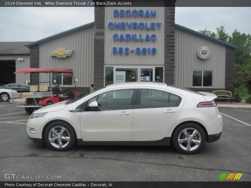 White Diamond Tricoat / Jet Black/Dark Accents 2014 Chevrolet Volt
