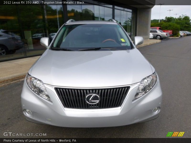 Tungsten Silver Metallic / Black 2012 Lexus RX 350 AWD