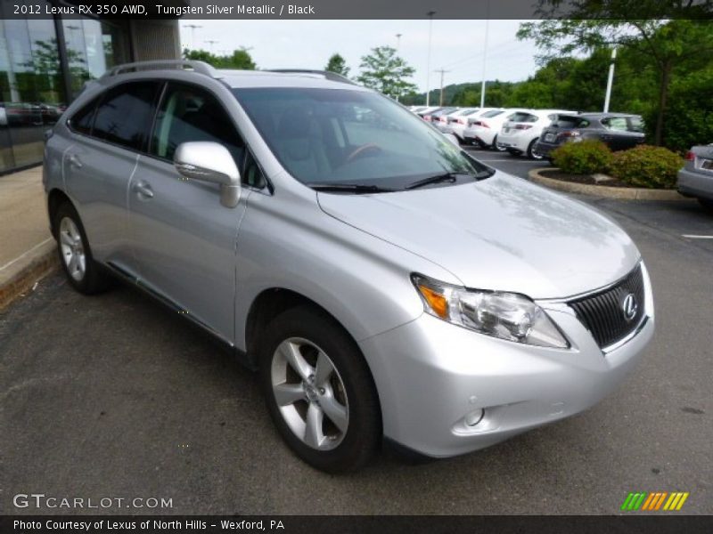Tungsten Silver Metallic / Black 2012 Lexus RX 350 AWD