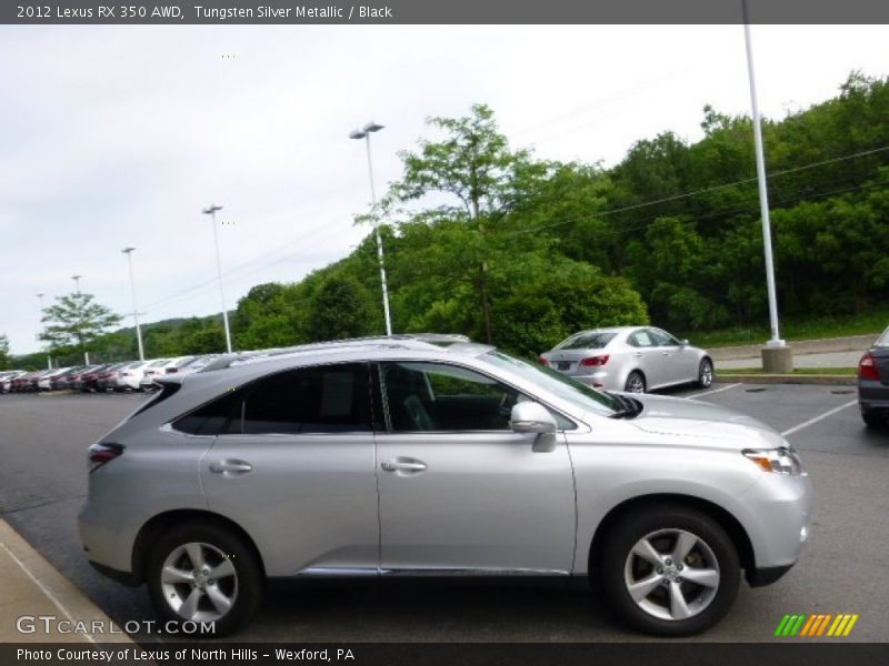 Tungsten Silver Metallic / Black 2012 Lexus RX 350 AWD