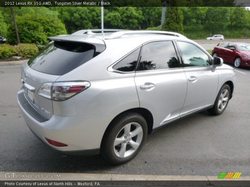 Tungsten Silver Metallic / Black 2012 Lexus RX 350 AWD