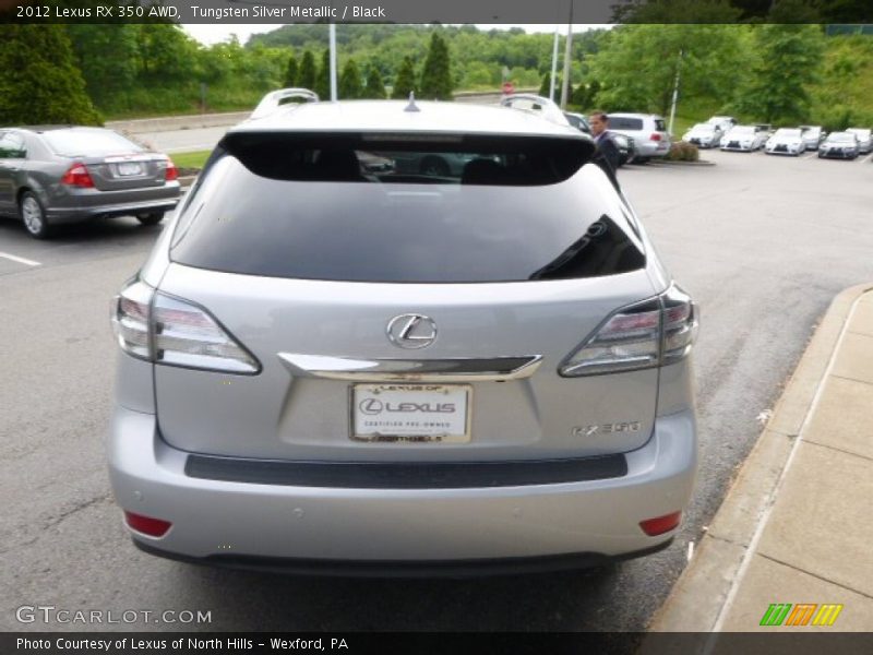Tungsten Silver Metallic / Black 2012 Lexus RX 350 AWD