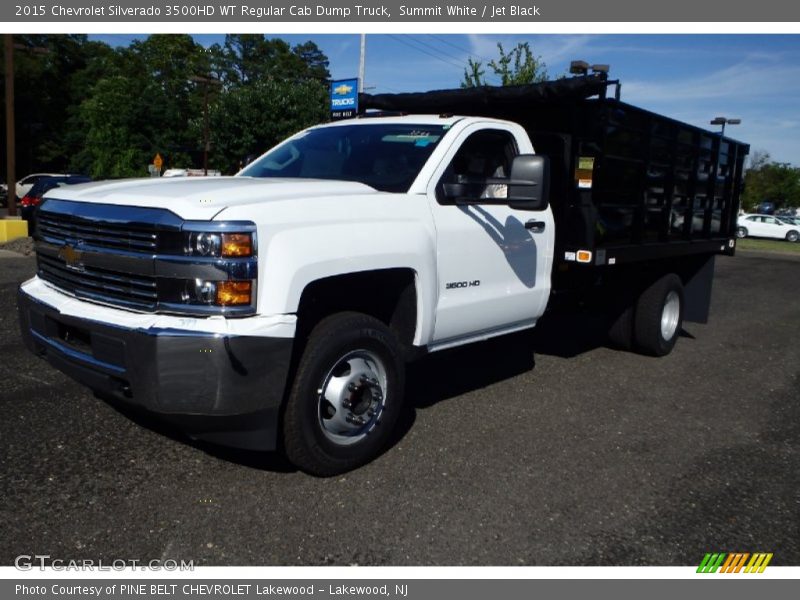Summit White / Jet Black 2015 Chevrolet Silverado 3500HD WT Regular Cab Dump Truck
